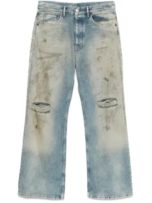 【ミちゃん美品❣️】Acne Studiosダメージデニム　ストレート Acne Studios ダメージ ストレートジーンズ 通販 - FARFETCH