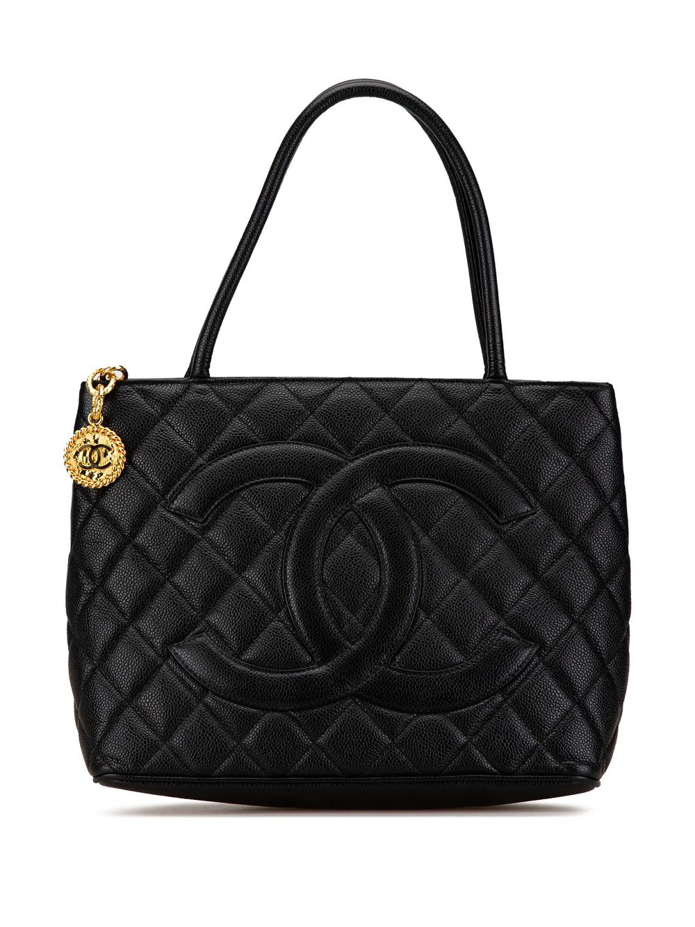 CHANEL 2002-2003 Caviar Medallion tote bag Women