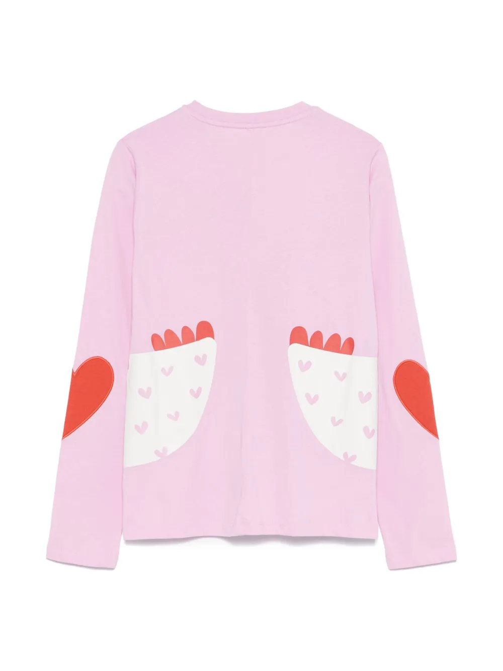 Stella McCartney Kids chicken-print T-shirt - Roze