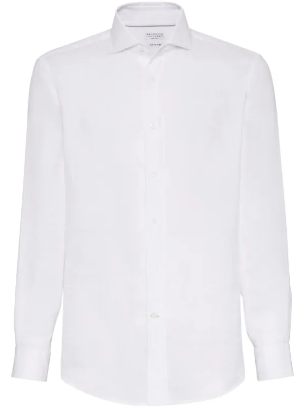 Brunello Cucinelli Camisa De Linho Eco | Branco | FARFETCH BR