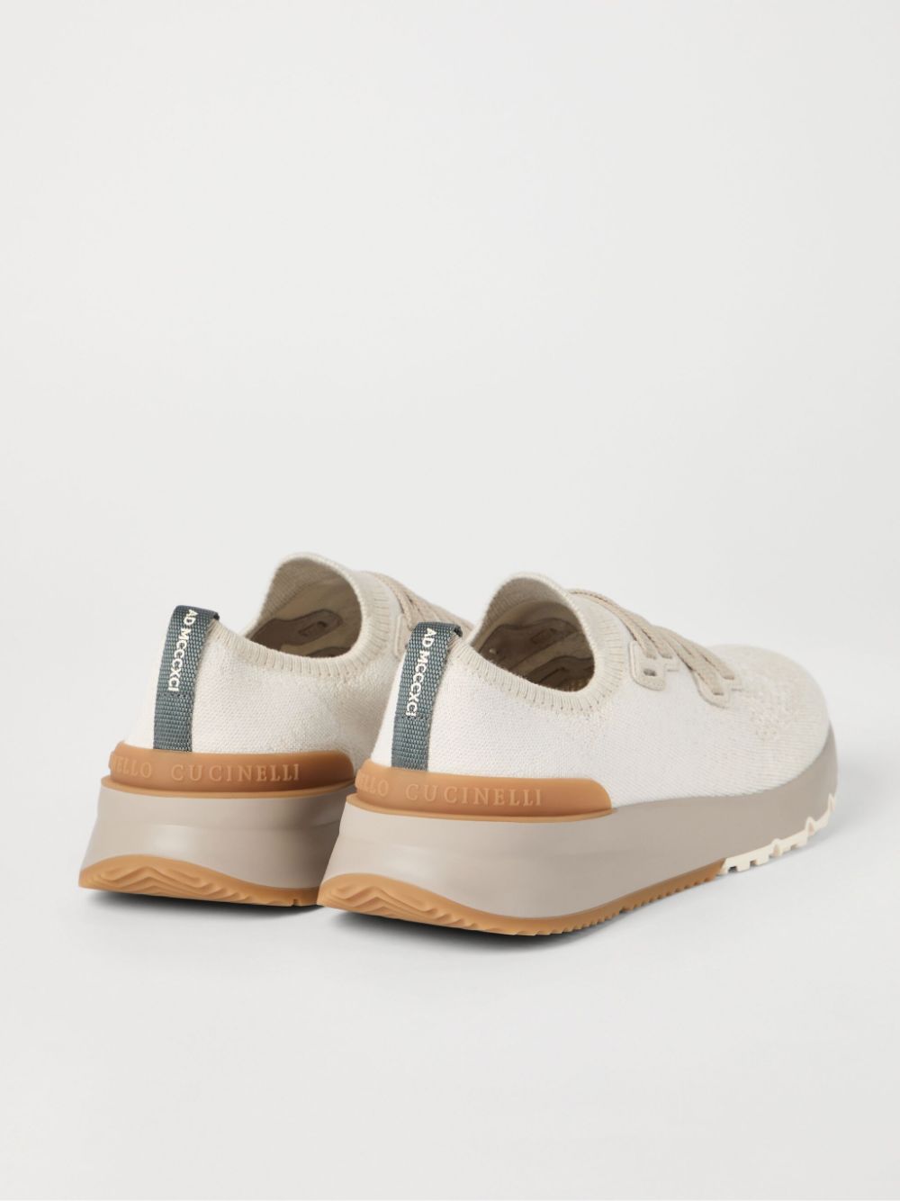 Brunello Cucinelli knitted sneakers Neutrals