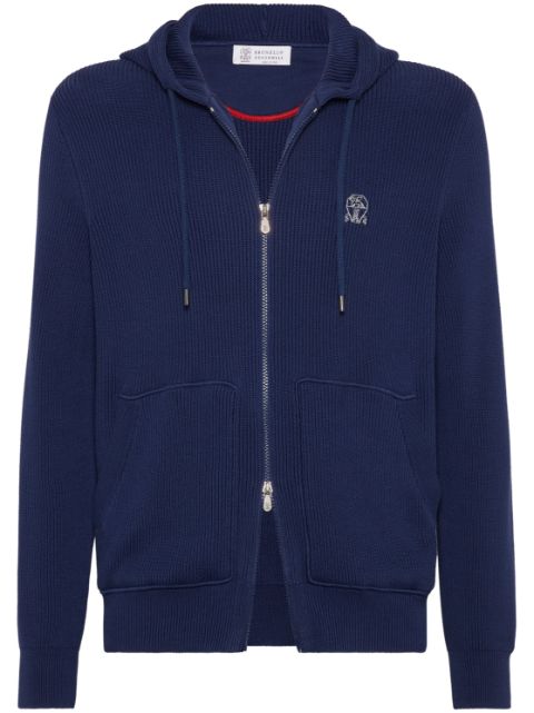 Brunello Cucinelli knitted hoodie Men