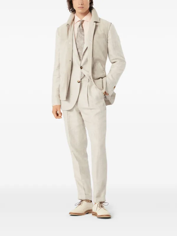 Brunello Cucinelli Cavallo ジャケット | ニュートラル | FARFETCH JP