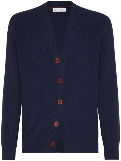 Brunello Cucinelli ribbed-knit cardigan Men