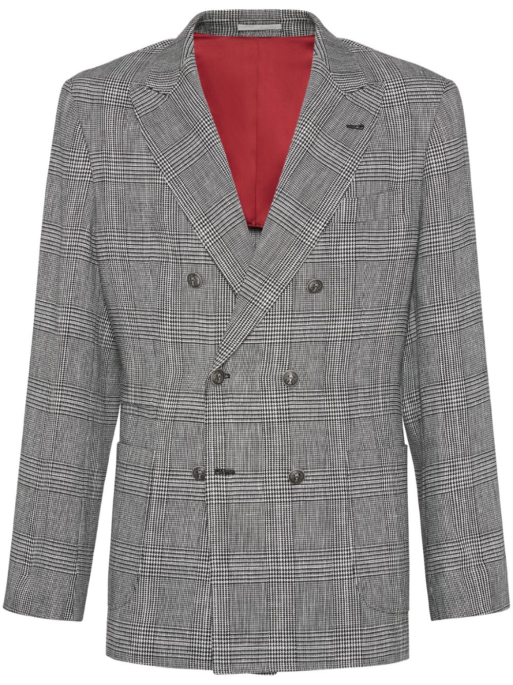 Brunello Cucinelli Prince of Wales deconstructed blazer Men