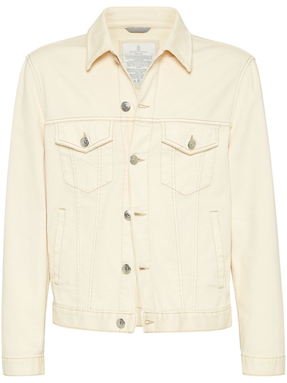 Brunello Cucinelli shirt denim jacket - Neutrals