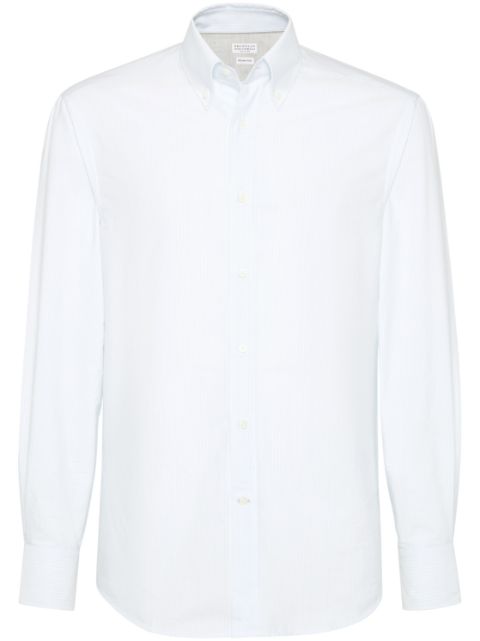 Brunello Cucinelli striped cotton shirt Men