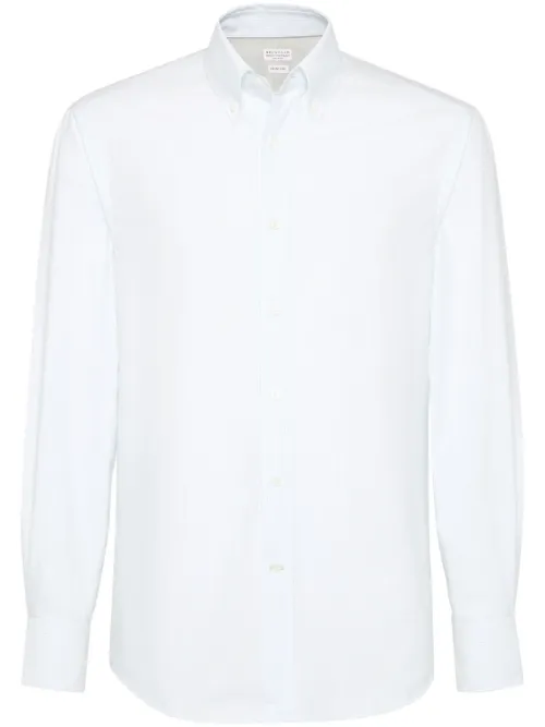 Chemise en coton à rayures - Brunello Cucinelli - Modalova