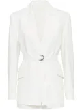 Brunello Cucinelli Monili-detail twill blazer - White