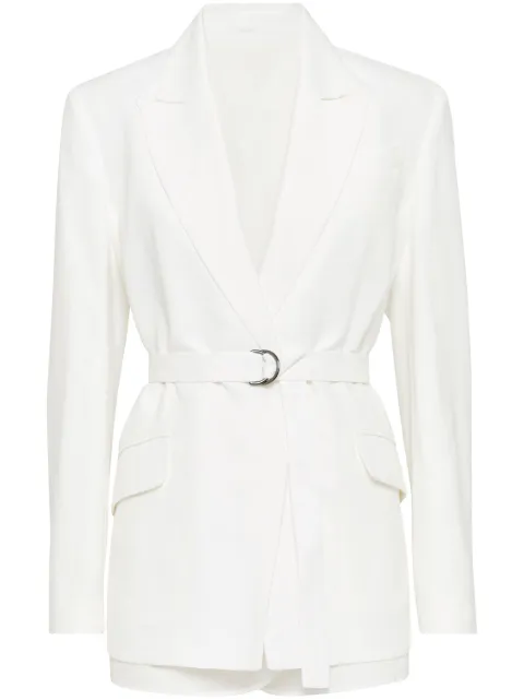 Brunello Cucinelli blazer con detalle de cadena Monili