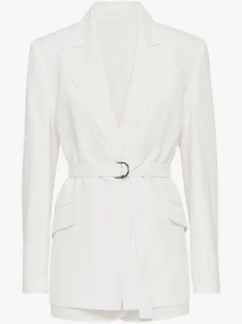 Brunello Cucinelli Blazer com detalhe Monili