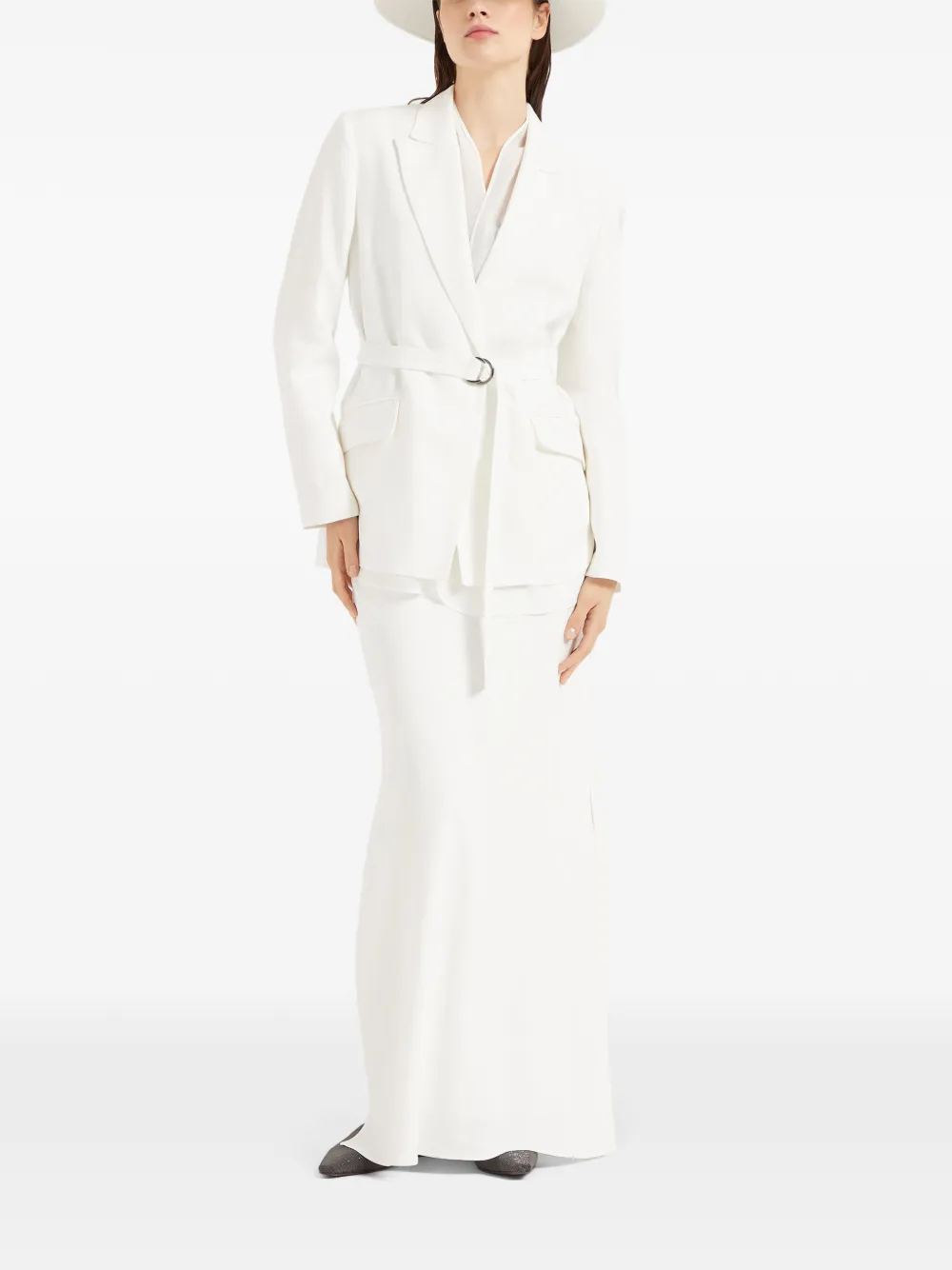 Brunello Cucinelli Monili-detail twill blazer | Blazers | Image 2