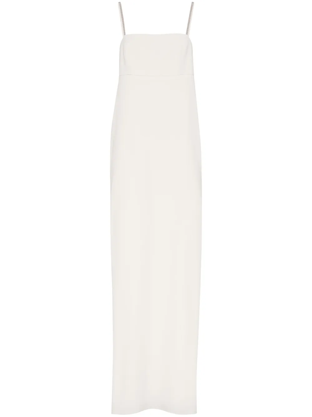 Brunello Cucinelli Monili-detail gown - White