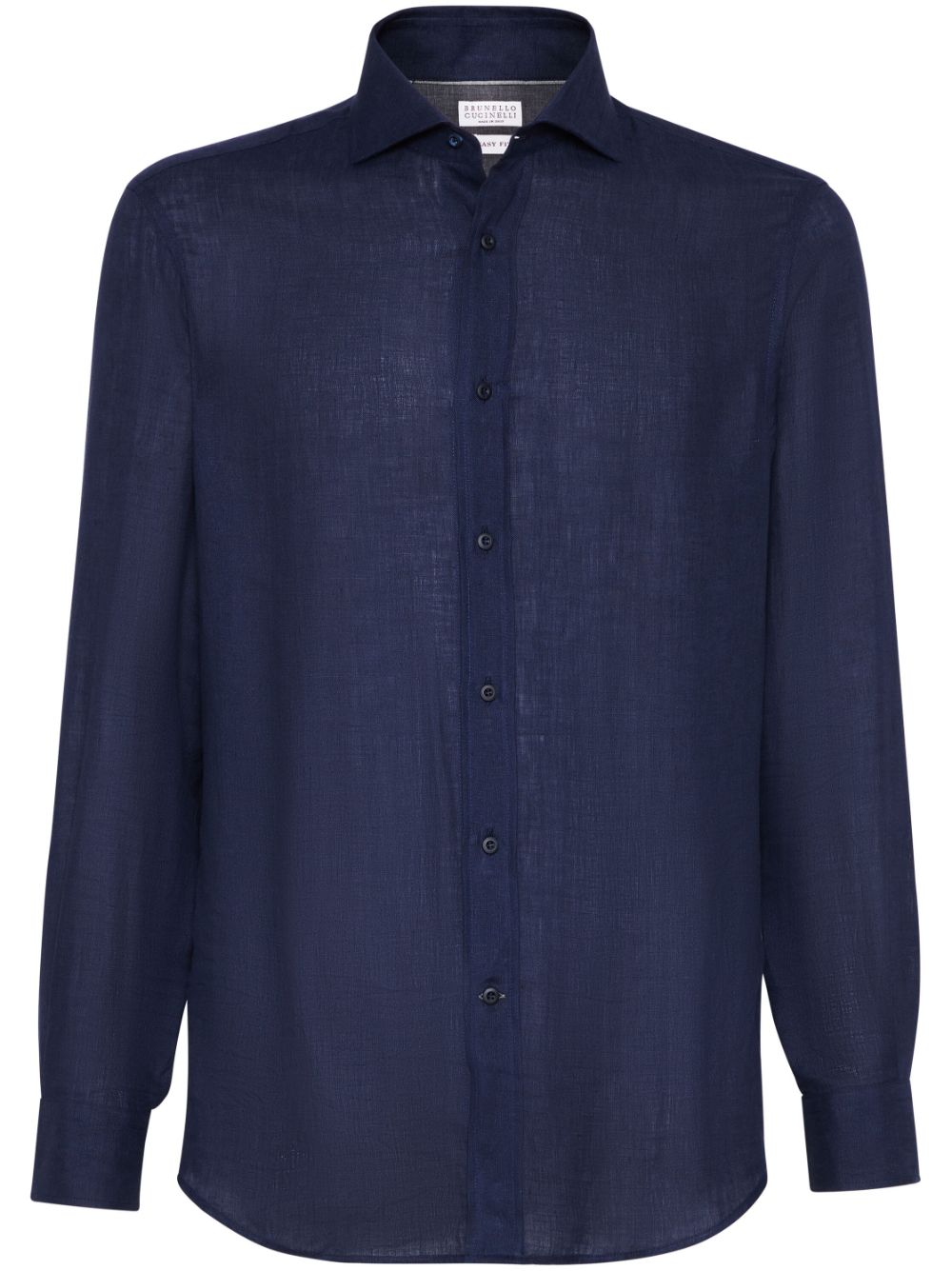 Brunello Cucinelli Linnen overhemd Blauw