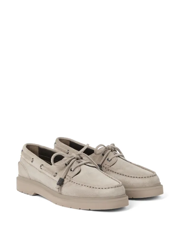 【ご予約品】 | Shoes Boat Monili-chain Cucinelli Brunello Grey FARFETCH | シューズ(男性用)