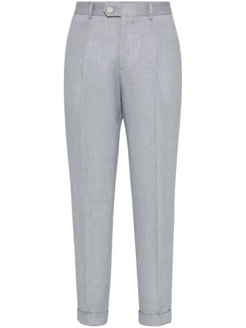 Pantalon en lin - Brunello Cucinelli - Modalova