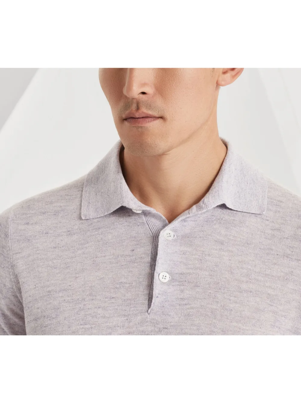 Brunello Cucinelli Gebreid poloshirt Paars