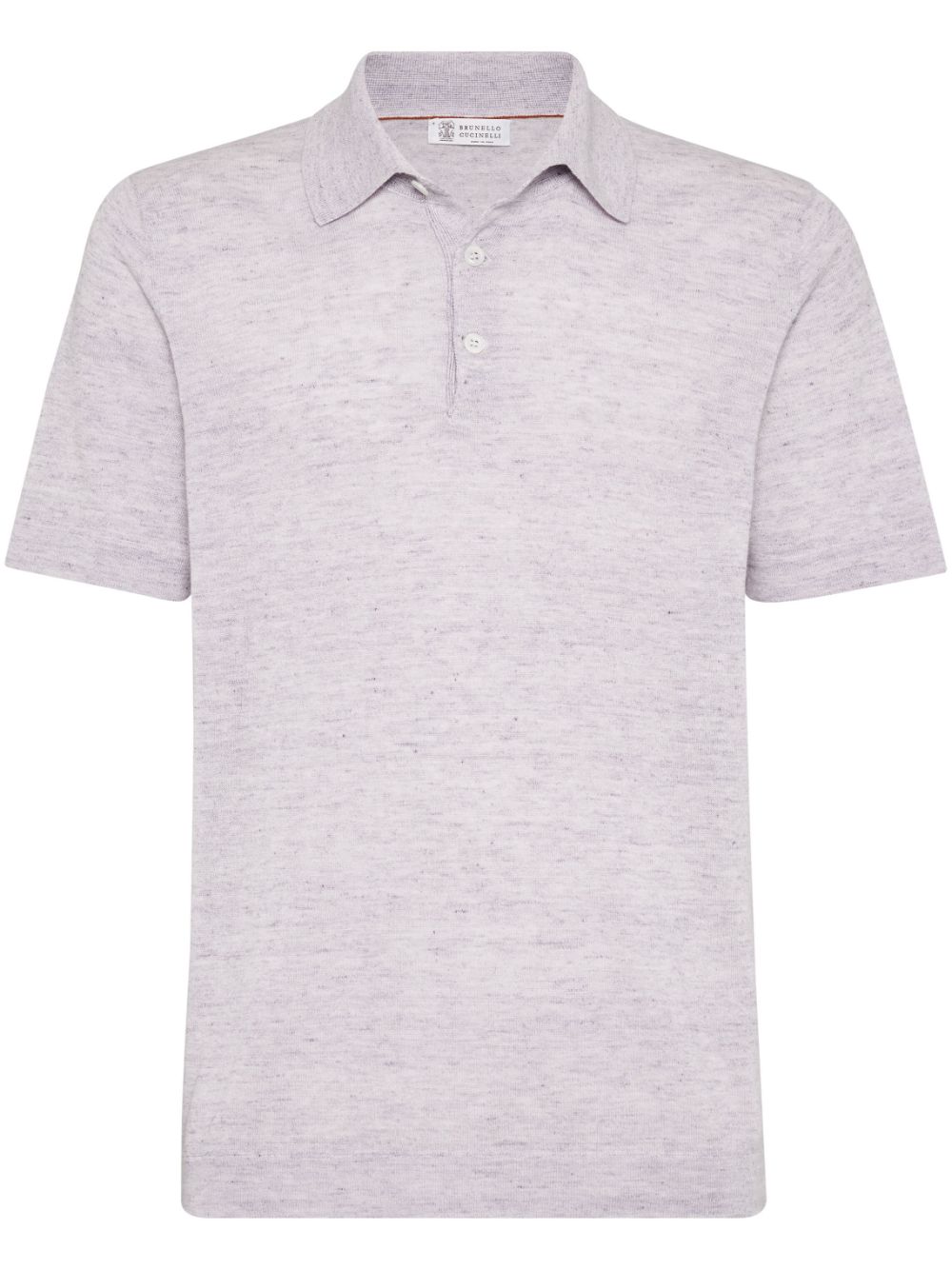 Brunello Cucinelli knitted polo shirt - Purple