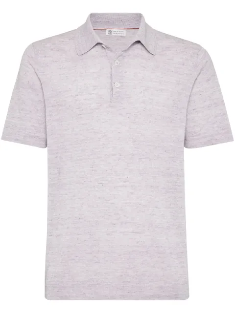 Brunello Cucinelli knitted polo shirt