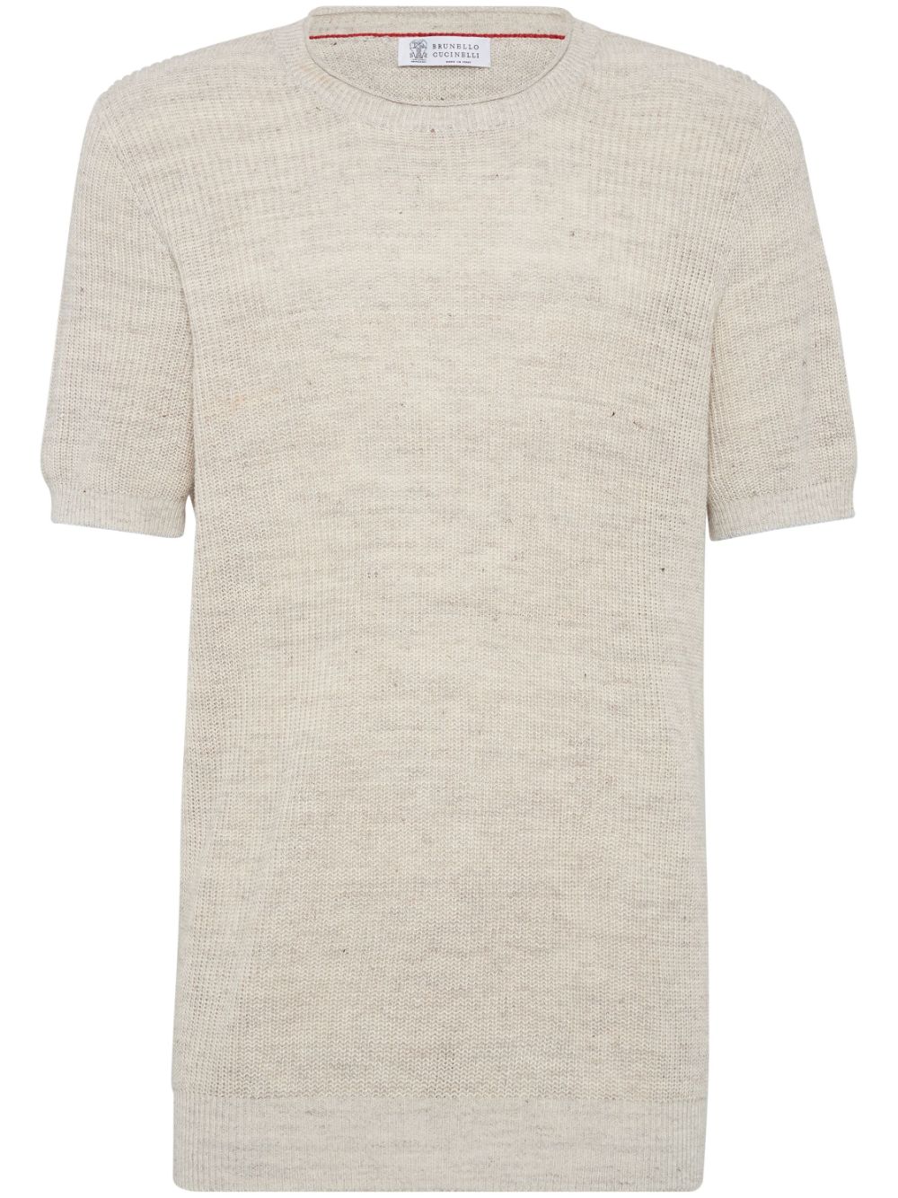 Brunello Cucinelli knitted T-shirt - Neutrals