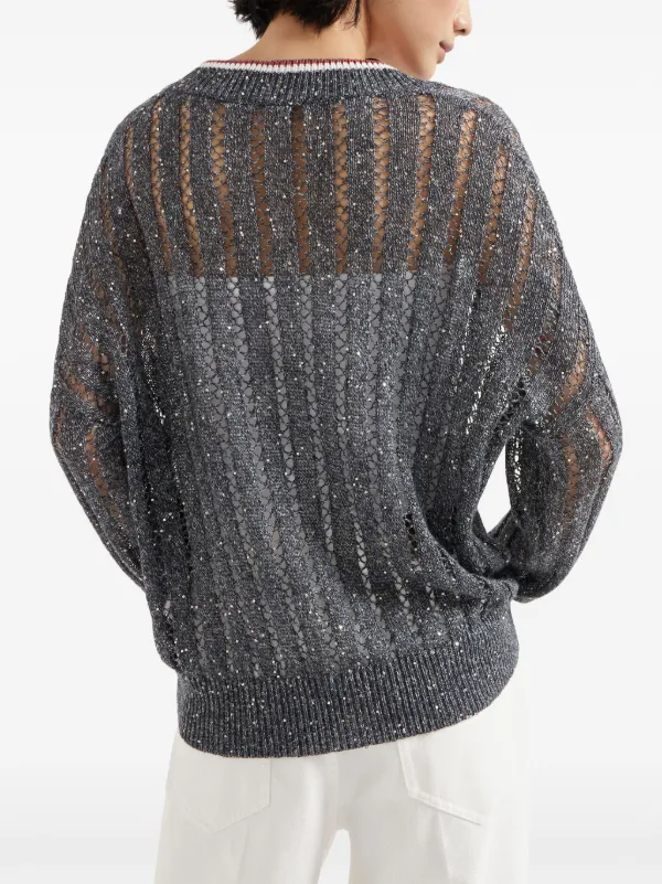 BRUNELLO CUCINELLI☆スパンコールニット☆最終価格！ BRUNELLO