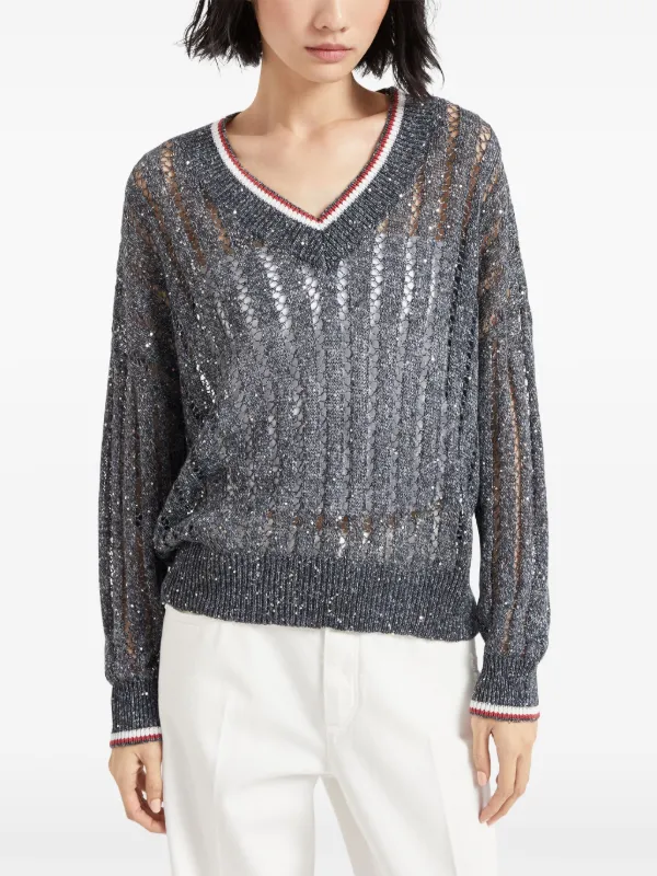 Brunello Cucinelli スパンコール セーター