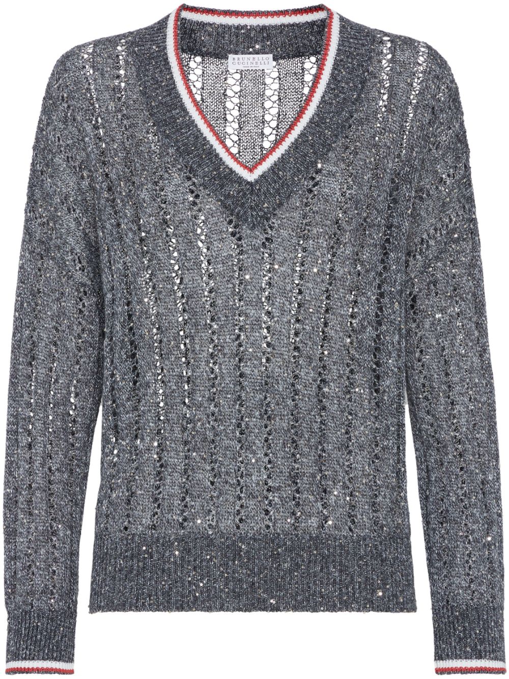 sequin-embellished jumper