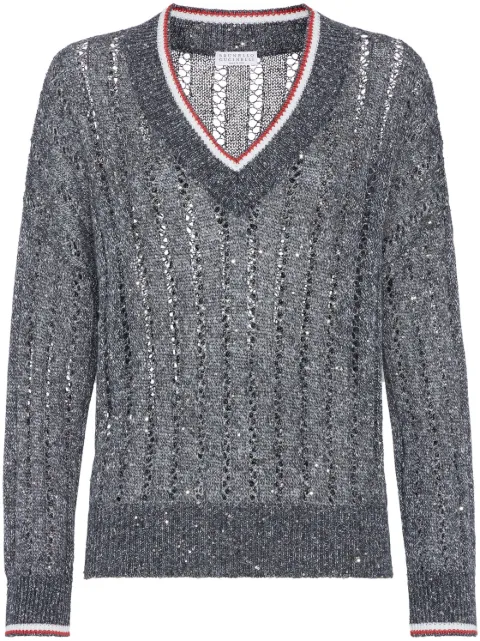 Brunello Cucinelli sequin-embellished jumper