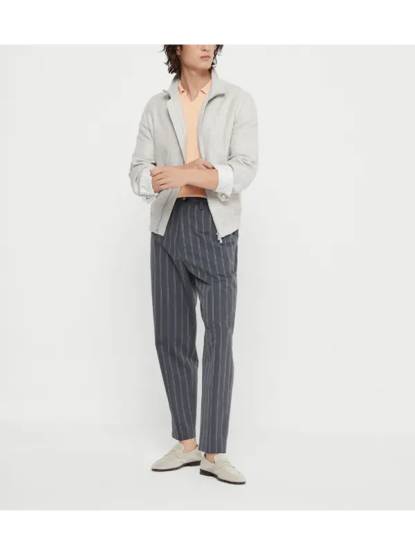 Brunello Cucinelli Twill Bomber Jacket | Grey | FARFETCH