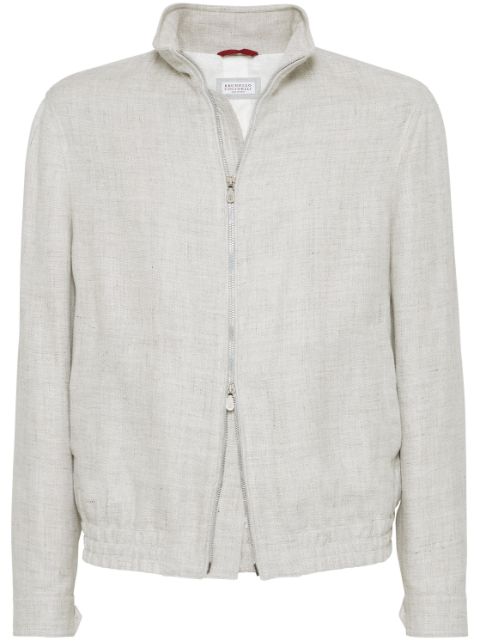 Brunello Cucinelli twill bomber jacket Men