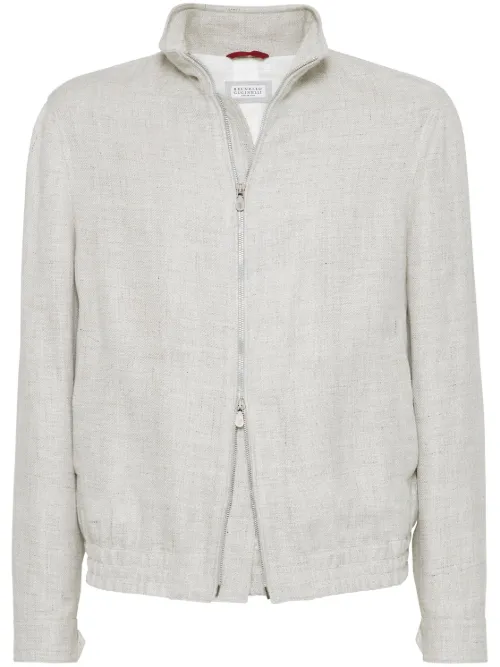Veste bomber en serge - Brunello Cucinelli - Modalova