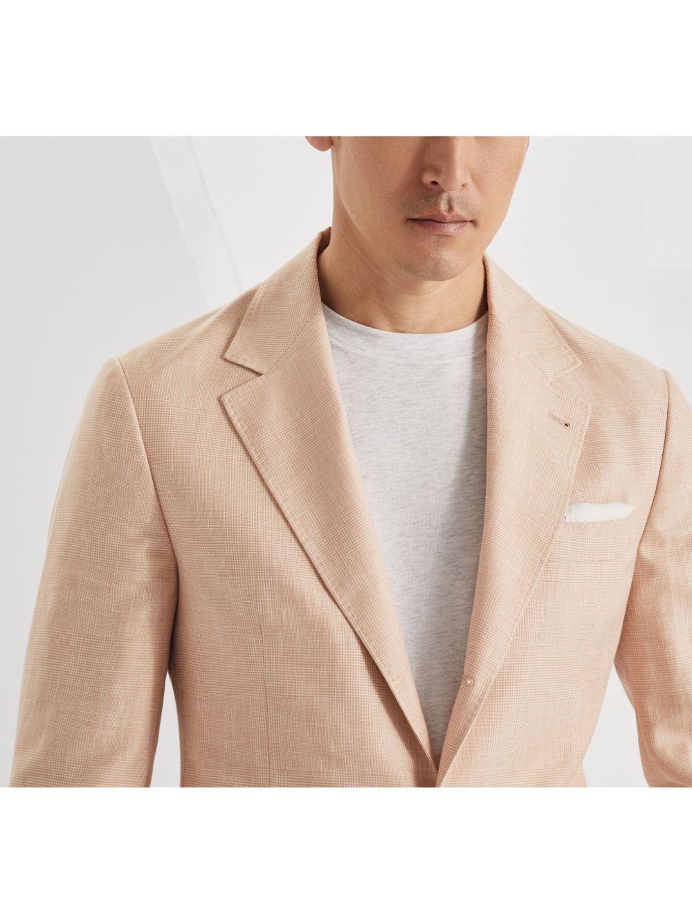 Brunello Cucinelli Prince of Wales deconstructed blazer Men