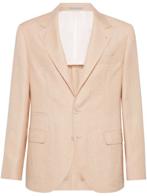 Brunello Cucinelli Prince of Wales deconstructed blazer Men