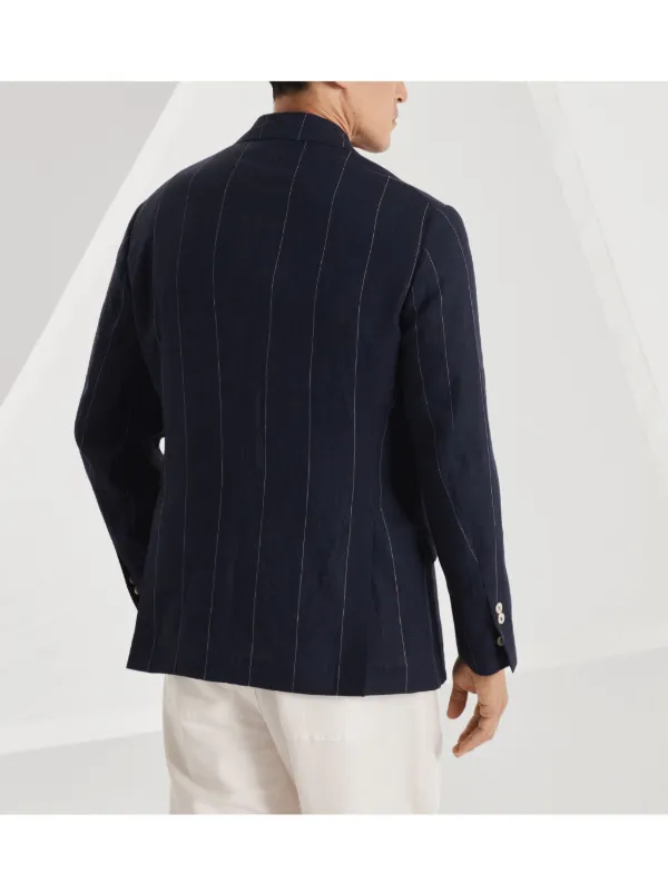 BRUNELLO CUCINELLI ネイビー メランジ ジャケット 46サイズ BRUNELLO CUCINELLI ネイビー メランジ ジャケット 46サイズ