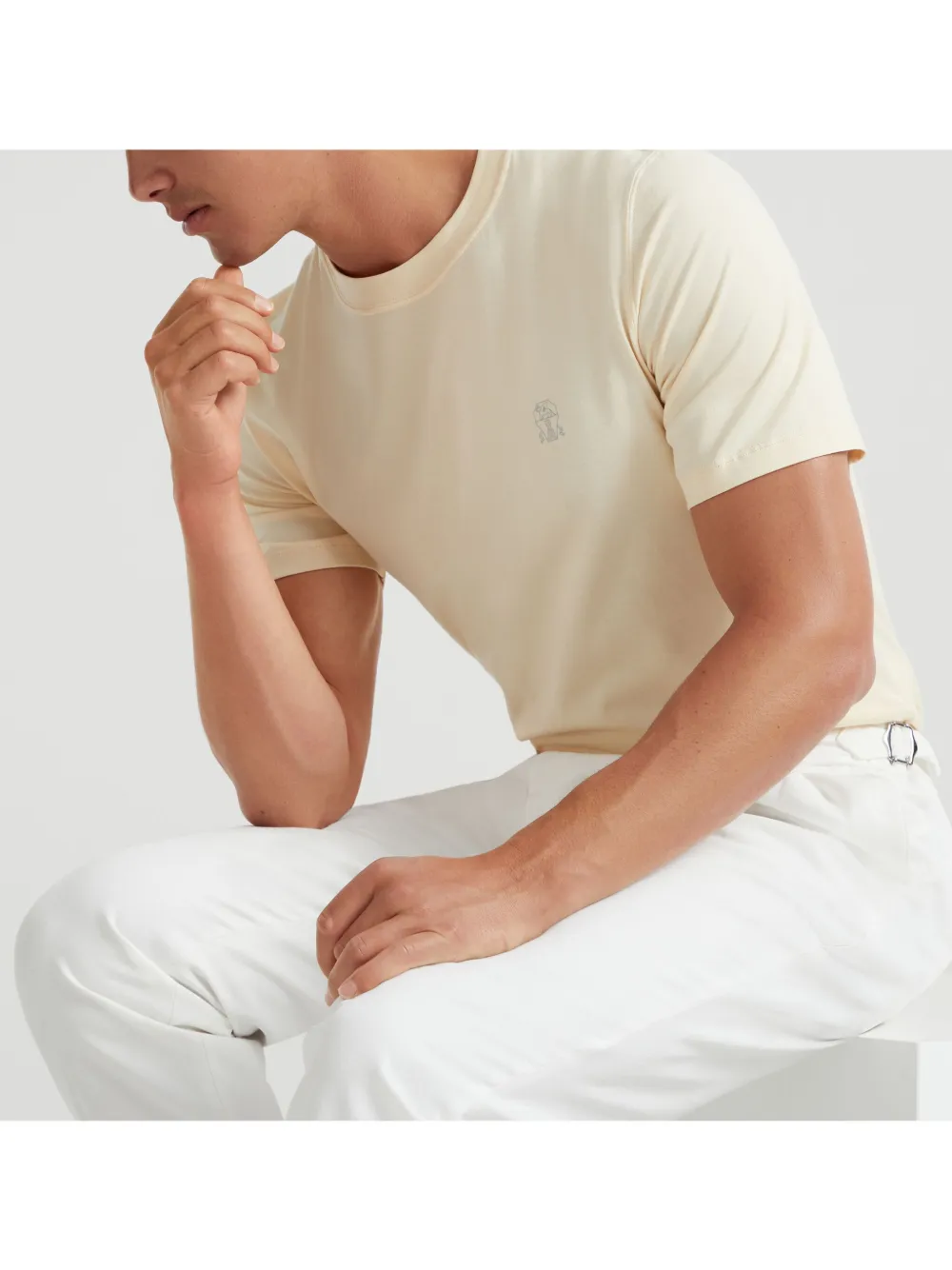 Brunello Cucinelli ロゴ Tシャツ | ニュートラル | FARFETCH JP