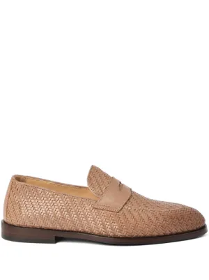 Brunello Cucinelli スエード ローファー | ニュートラル | FARFETCH JP