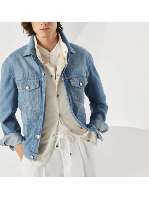 Brunello Cucinelli デニムジャケット | ブルー | FARFETCH JP