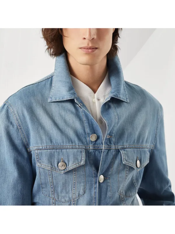 Brunello Cucinelli デニムジャケット | ブルー | FARFETCH JP