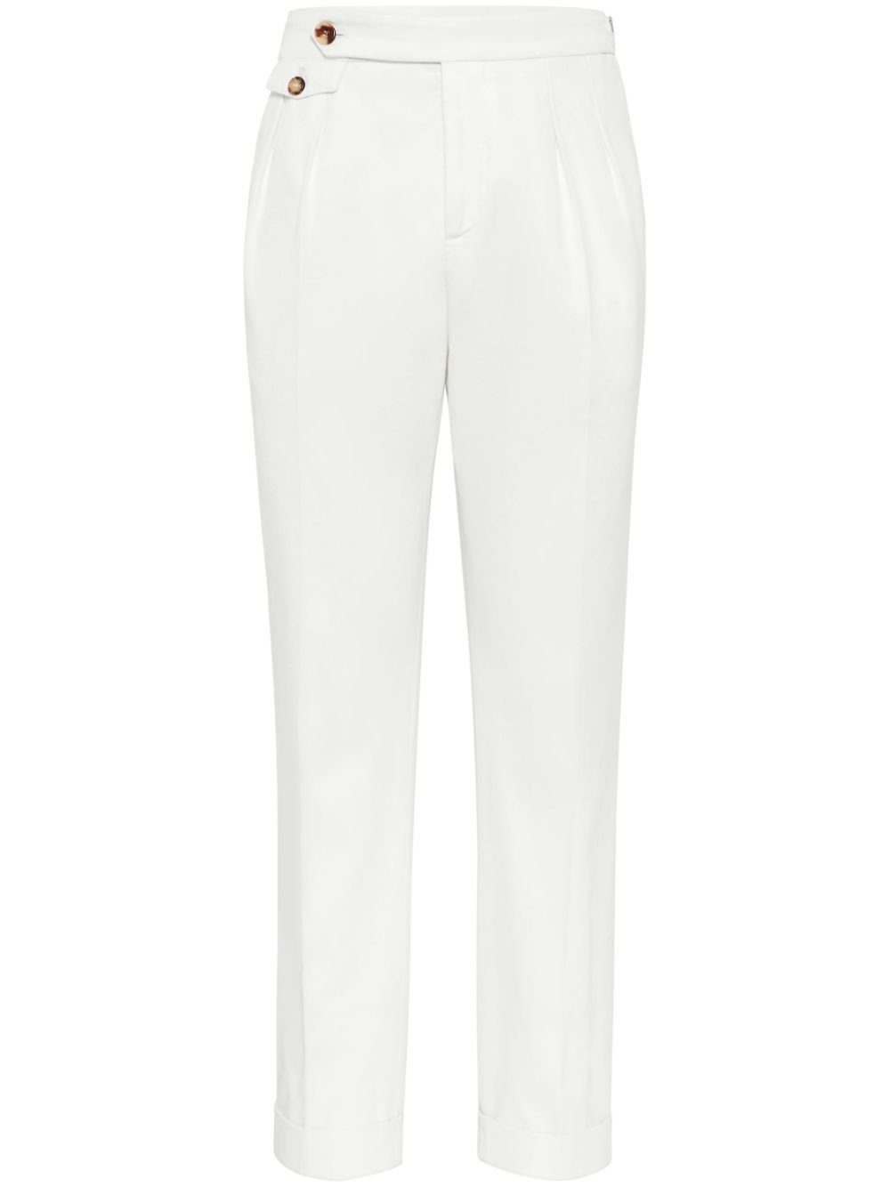 Brunello Cucinelli tailored trousers - White