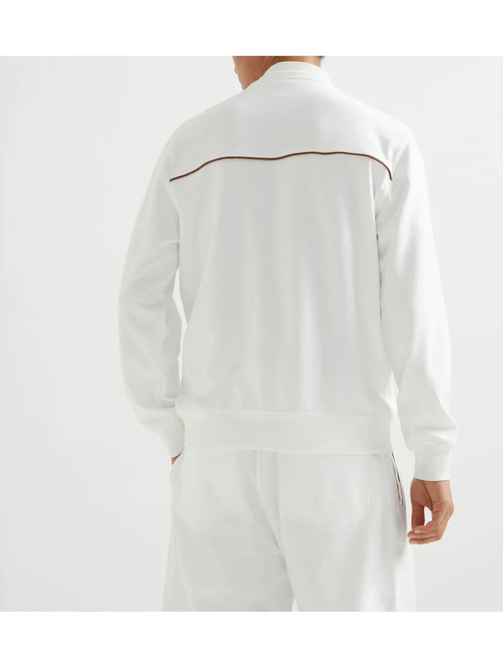 Brunello Cucinelli Sweater van badstof Wit