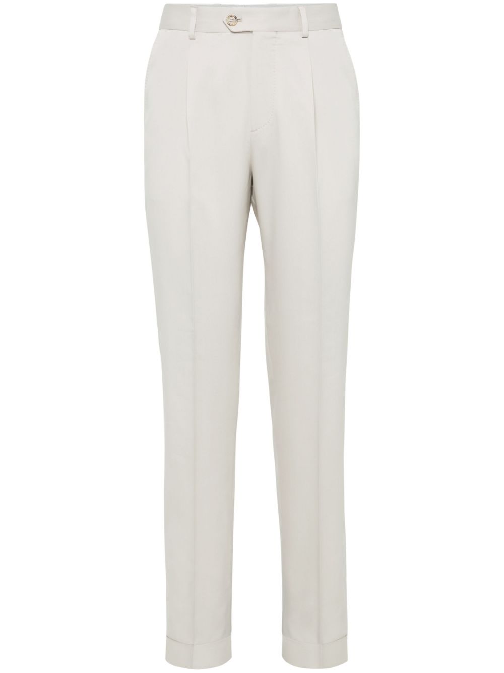 Brunello Cucinelli twill trousers - Neutrals