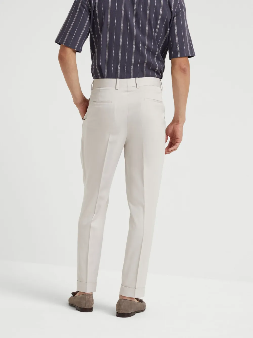 Brunello Cucinelli Twill broek Beige