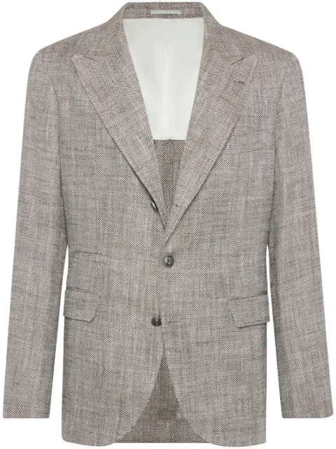 Brunello Cucinelli chevron blazer