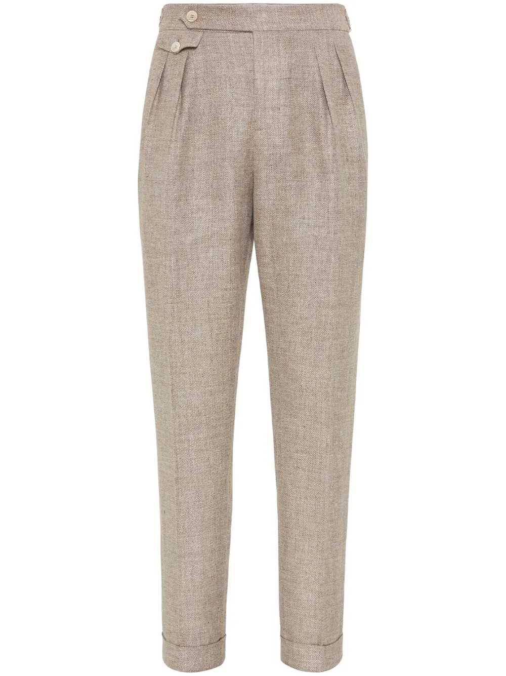 Brunello Cucinelli pleated trousers | Neutrals | Image 1