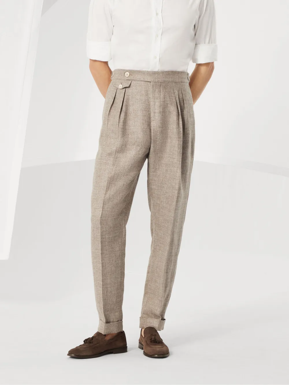 Brunello Cucinelli Plooibroek Beige