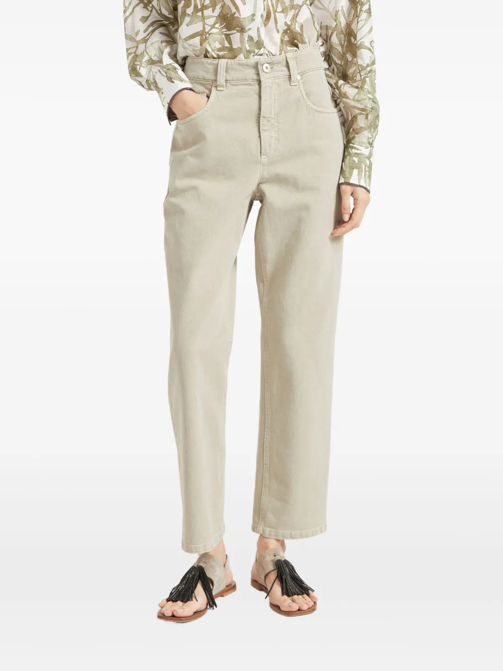 Brunello Cucinelli Straight jeans Groen