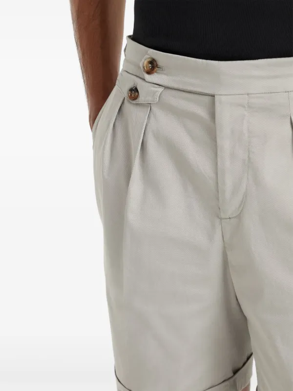 Brunello Cucinelli garment-dyed Bermuda Shorts | Neutrals