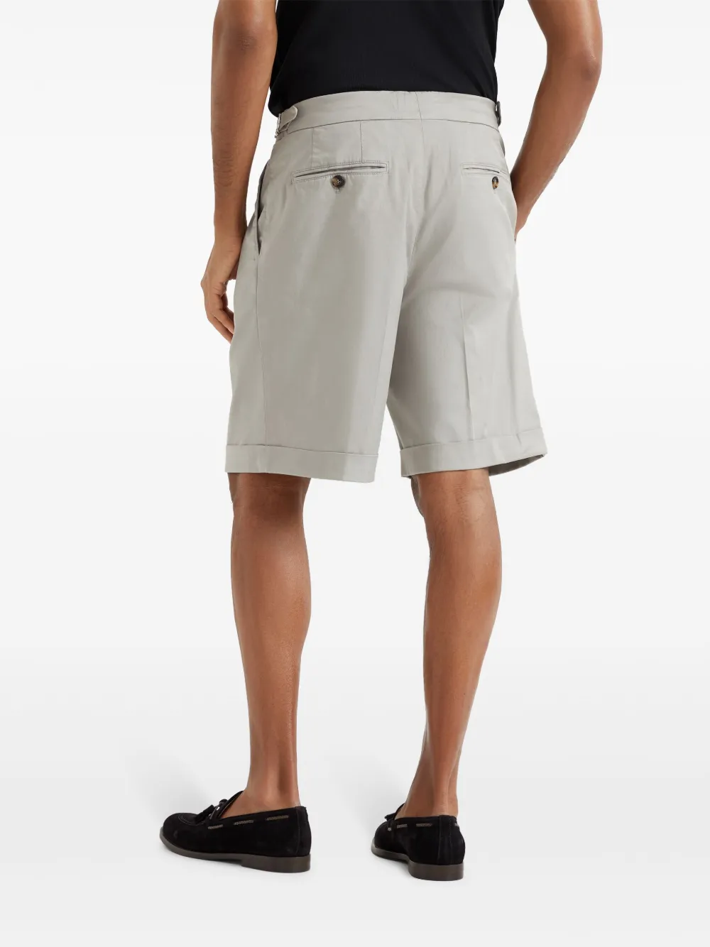 Brunello Cucinelli Geverfde bermuda shorts Beige