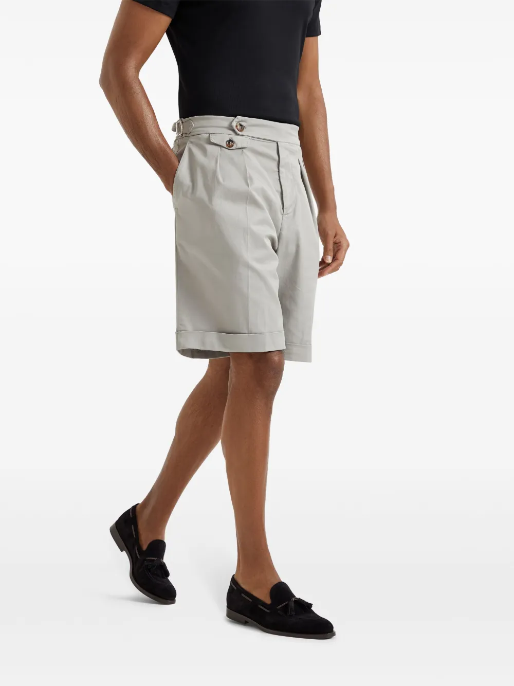Brunello Cucinelli Geverfde bermuda shorts Beige