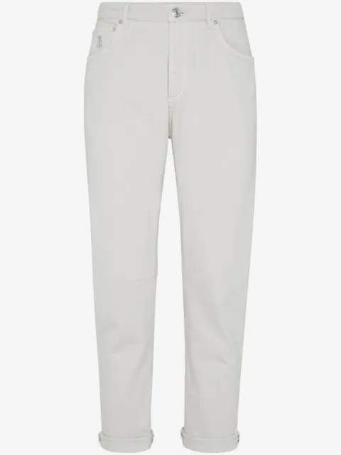 Brunello Cucinelli Stückgefärbte Jeans